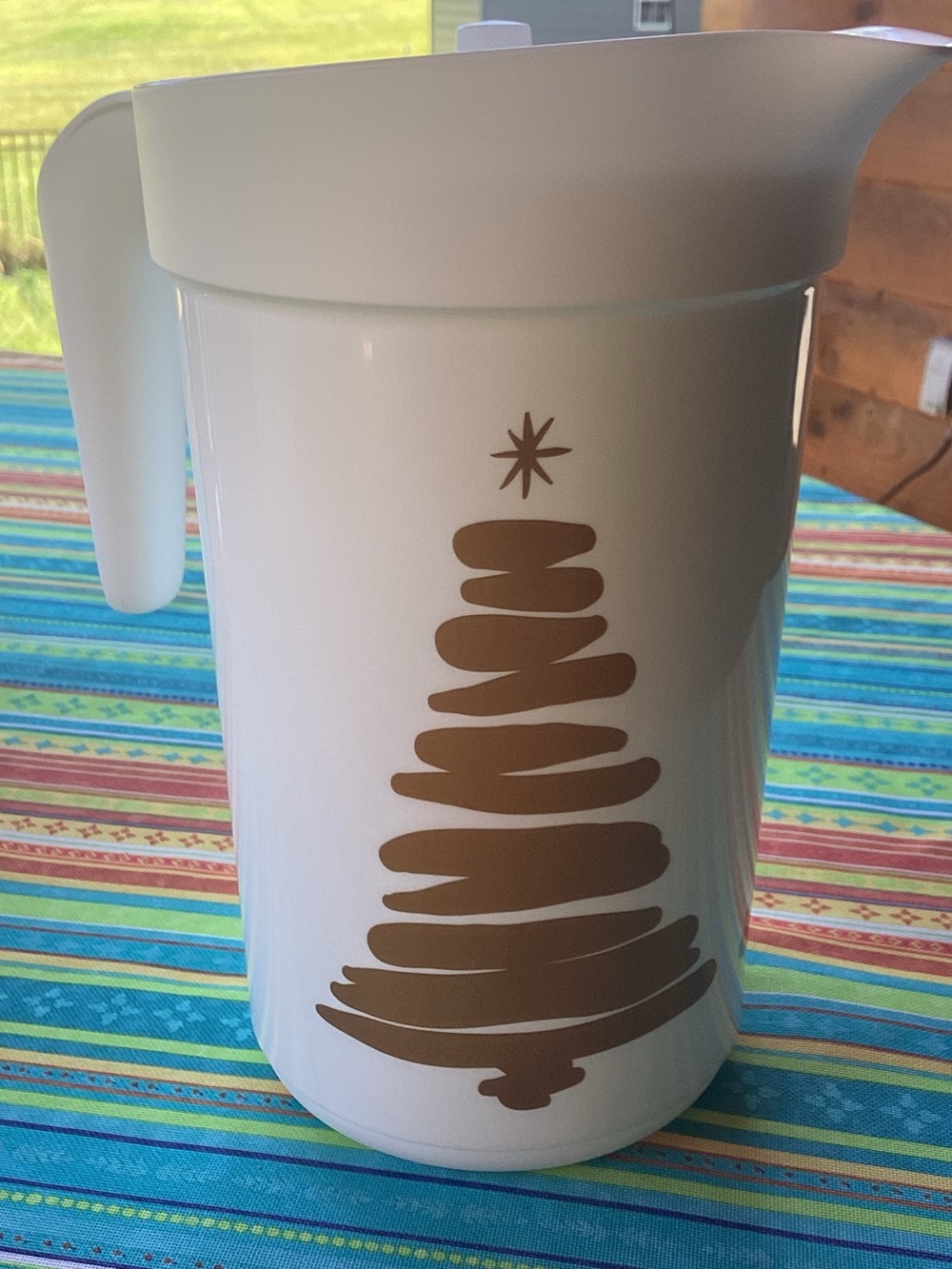Tupperware Tree Tidings Beverage Set - White and Gold